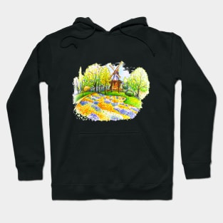 Am Wall Windmill in Bremen, Germany Hoodie